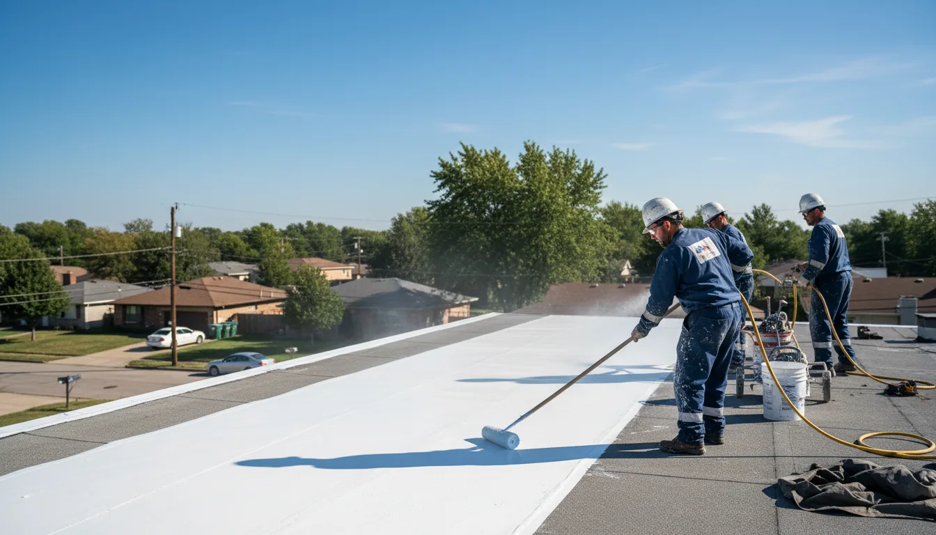 Commercial roof coating in Holdenville, OK near me